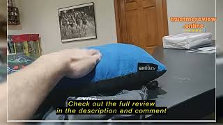 Review ThermaRest Compressible Cinch Camping and Backpacking Pillow Small  12 x 16 Inch Fun Guy [upl. by Nna]