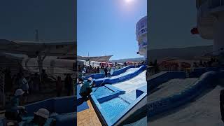 Cool flowrider attraction on top of the Navigator of The Seas from Royal Caribbean [upl. by Assenav]