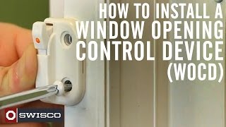 How to install a Window Opening Control Device WOCD kit [upl. by Suolkcin]