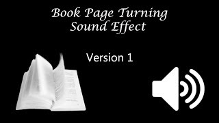 Book Page Turning Sound Effect [upl. by Nelia]