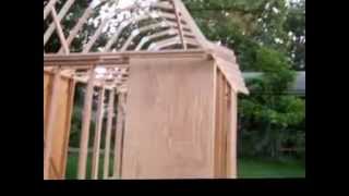 How to build the trusses for a gambrel roof  Como construir un techo gambler Part IV [upl. by Monaco432]