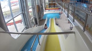 Double Crush Water Slide at Aquapark Kladno [upl. by Horan]