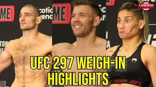 UFC 297 Official WeighIn Condensed [upl. by Ahsatsan]