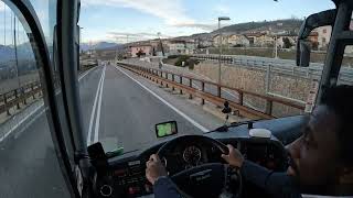 POV Bus Driving Italy South Tirol  Man Lions Coach 2nd Gen  4K [upl. by Anitroc]