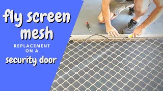 How to replace fly screen mesh install video with Inspire DIY Kent Thomas [upl. by Ytteb]