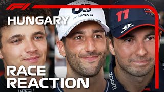 Driver Reactions After the Race  2023 Hungarian Grand Prix [upl. by Shaffer63]