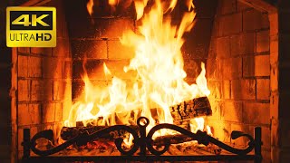 🔥 Cozy Crackling Fireplace 4K  No Music  Relaxing Fire Burning Video amp Crackling Fireplace Sounds [upl. by Ingmar]