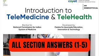 All answers of Introduction to Telemedicine and Telehealth🔥 ncism ncismelectives telemedicine [upl. by Waal]