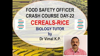 CEREALSRICE FOOD SAFETY OFFICER CRASH COURSE DAY22 [upl. by Niddala]