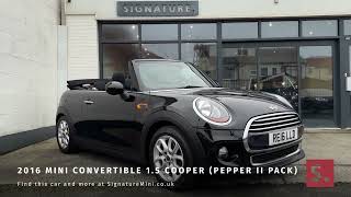 2016 MINI Convertible 15 Cooper Pepper II Pack [upl. by Yboc331]