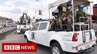 UN peacekeeping mission in Dr Congo turns deadly  BBC News [upl. by Oilisab]