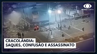 Cracolândia saques confusão e assassinato  Jornal da Band [upl. by Karrie]