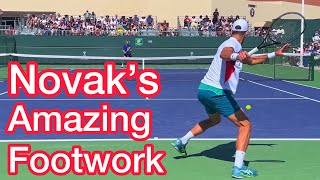 How To Move Around The Court Like Novak Djokovic Tennis Footwork Explained [upl. by Nairod]