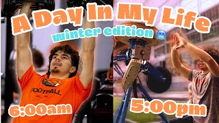 Day In the Life of a DIVISION 1 Wide Receiver Winter Edition [upl. by Drice44]