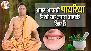 अगर आपको पायरिया है तो यह उपाय आपके लिए है  Remedy for Pyorrhea  Acharya Balkrishna Ji desinuskhe [upl. by Adnamra]