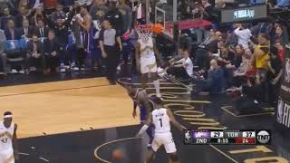 LeBron James Savage dunk Lakers vs Raptors [upl. by Aver]