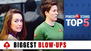 Top 5 Biggest Poker BlowUps ♠️ Poker Top 5 ♠️ PokerStars Global [upl. by Alra]