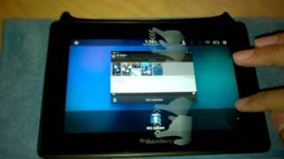 How to Installing Android Market and Launcher on Blackberry Playbook [upl. by Ativahs]