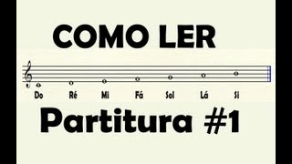 Como ler Partitura 1 Tutorial  Aula de PianoTeclado [upl. by Ocisnarf]