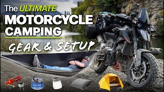 The Ultimate Motorcycle Camping Gear Setup [upl. by Dorsman557]