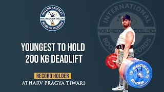 YOUNGEST TO HOLD 200 KG DEADLIFT [upl. by Alo]