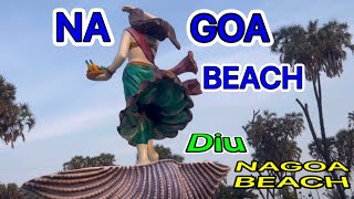 Diu Nagoa beach new look  Diu tourist places  Beaches in India [upl. by Coffin]