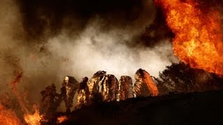 Firefighters trapped in burnover find safety in their emergency shelters [upl. by Liag]