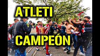 AFICIÓN DEL ATLÉTICO DE MADRID EN VALLADOLID  CAMPEON DE LIGA  ATLETI  2021 [upl. by Darill255]