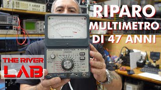 Multimetro Elettronico Unaohm R 127 D elettronica vintage riparazione [upl. by Evvie]