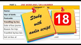 IELTS LISTENING STUDY WITH AUDIO SCRIPT AND KEY 181 [upl. by Yetac997]