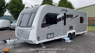 2019 Buccaneer Barracuda 4 berth twin axle caravan with air conditioning for sale in Louth Lincs [upl. by Eugenides]