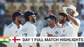 India Vs England 4Th Test Day 1 Full Match Highlights Ind Vs Eng 4Th Test Today Match Highlights [upl. by Kcireddor997]