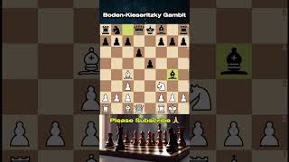 BodenKieseritzky Gambit chesstrap chesstactics chessgame pleasesubscribe [upl. by Culbertson]