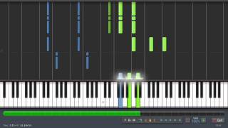 Mozart Marche Funebre  Piano Tutorial Synthesia  Sheet Music amp MIDI [upl. by Nannah]