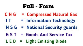 Full  Form ।। Learning Point ।। [upl. by Ragnar]