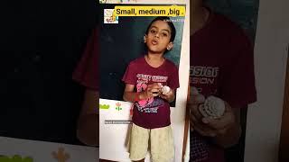 small medium big  maths concept learning videolearning video for kids  easyway to learn concept [upl. by Gagliano897]