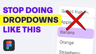 STOP doing DROPDOWNS like this  Figma variables 2023 [upl. by Akiehs288]