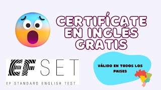 Certificado Internacional GRATIS de Inglés I PASO A PASO I EFSET [upl. by Ecinaej]