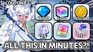 ALL THIS in Minutes Coupons Crystals Rewards to Claim Best Time to StartReturn [upl. by Jahdiel]