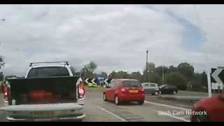 Dangerous unsecured gas bottle falls into road [upl. by Donoghue985]