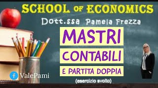 MASTRI CONTABILI e PARTITA DOPPIA esercizio svolto [upl. by Adnohsak]