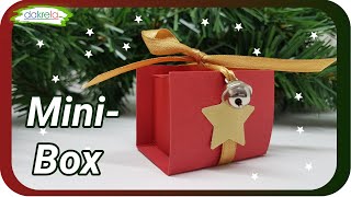 DIY Geschenkbox zu Weihnachten basteln  Minibox  Grundanleitung [upl. by Binah948]