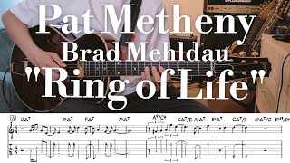 Pat Metheny  Brad Mehldau quotRing of Lifequot TAB譜  Jazz Guitar [upl. by Adnylg]