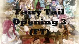 Fairy Tail Opening 3 FT Romaji  English Translation Lyrics 17 [upl. by Birkner982]