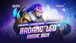 GAMEPLAY BADANG SKIN ZODIAC 2024 [upl. by Abel920]