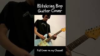 Blitzkrieg Bop Guitar Cover Ramones  Leandro Brito Full Cover on My Channel shorts [upl. by Cherise]