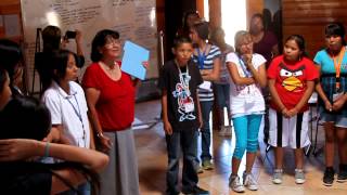 NASANavajo Nation summer campers sing quotShin Ah Shaquot [upl. by Heffron]