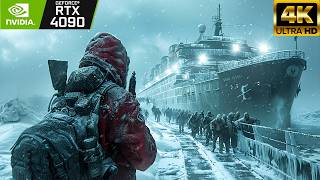 FROZEN SHIP INFECTION PC RTX 4090 ULTRA Graphics 4K World War Z Aftermath [upl. by Ahsenwahs]