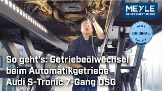 Einfach und schnell der Getriebeölwechsel beim Automatikgetriebe Audi STronic 7Gang DSG 0B5 [upl. by Arocahs]