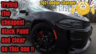 Spraying The Cheapest Paint amp Clear On This Dodge Charger Wheels amp Brake Calipers On Car  HOW TO [upl. by Gilcrest]